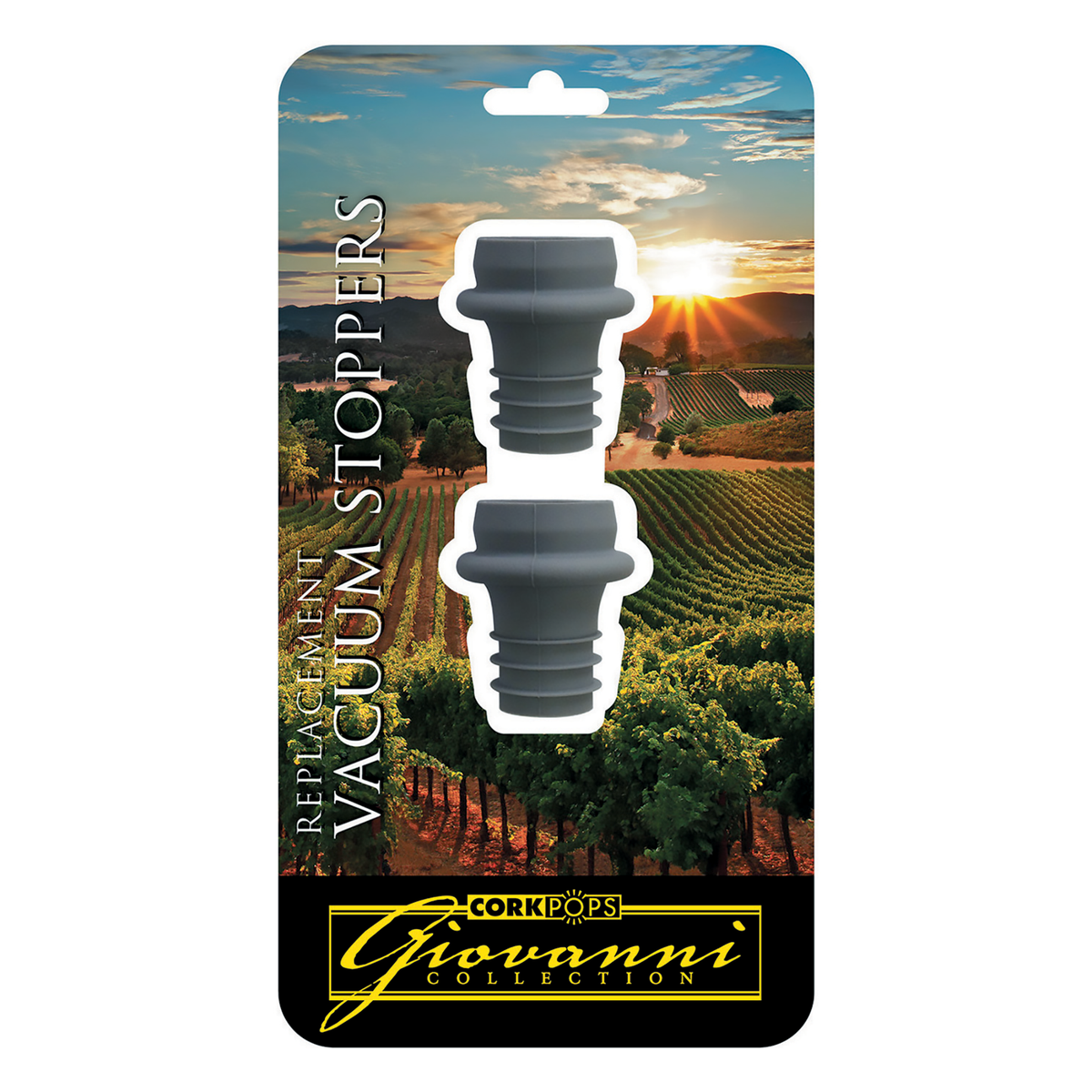 Vacuum Wine Saver Stoppers, upright