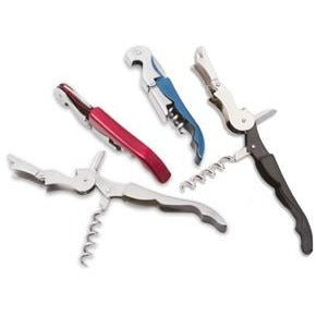 Waiter's Corkscrew — Blue, folded closed