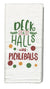 Pickleball "Deck The Halls" Towel