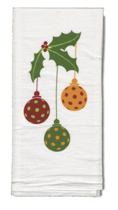 Pickleball Towel Holiday Ornaments
