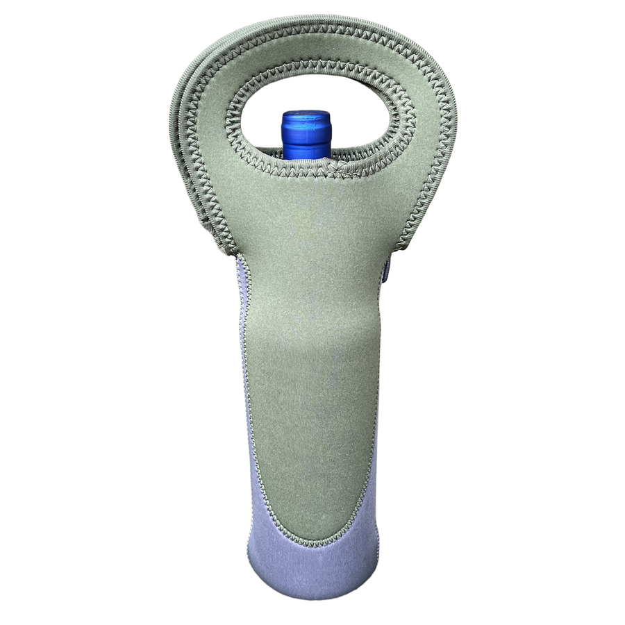 Olive/Charcoal Neoprene Wine Bag