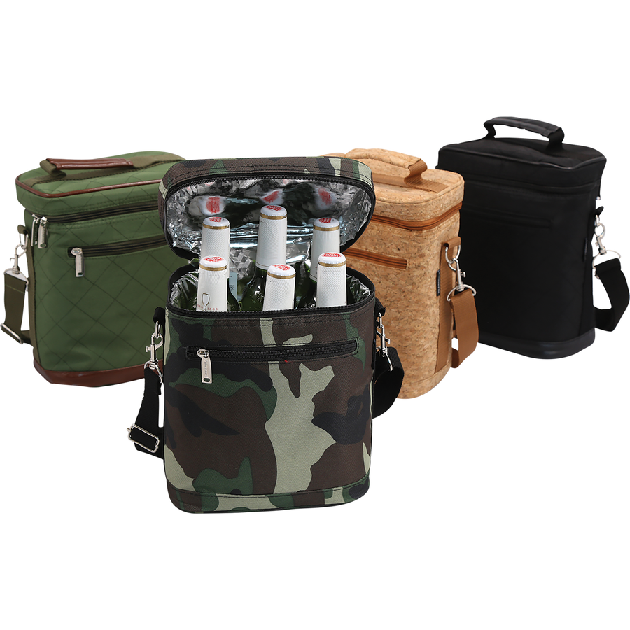 Beer Bag-Camo 6 Bottle Beverage Tote