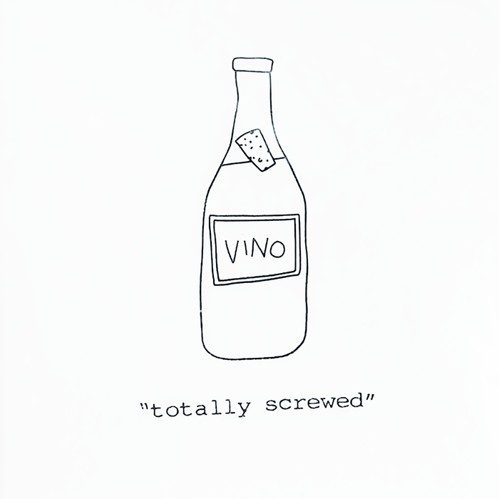 Cocktail Napkin-Totally Screwed