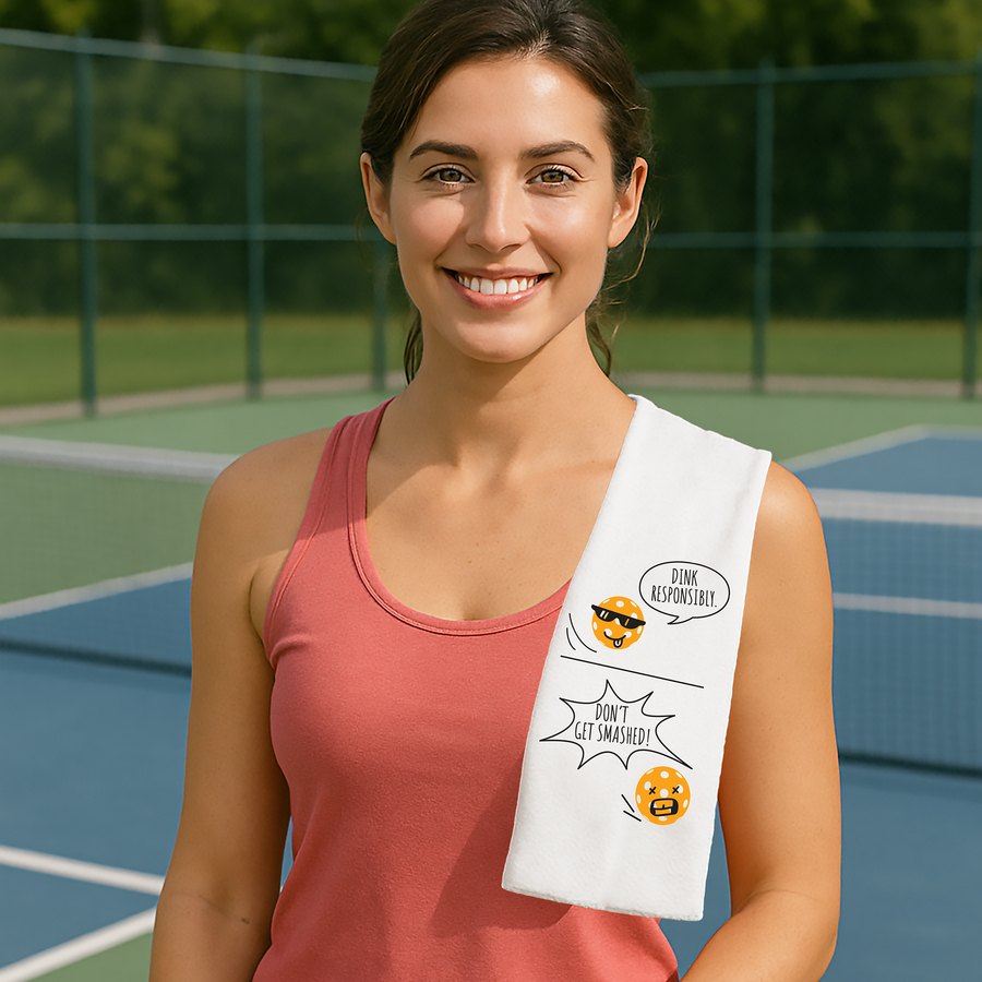 Pickleball "Dink Responsibly" Towel