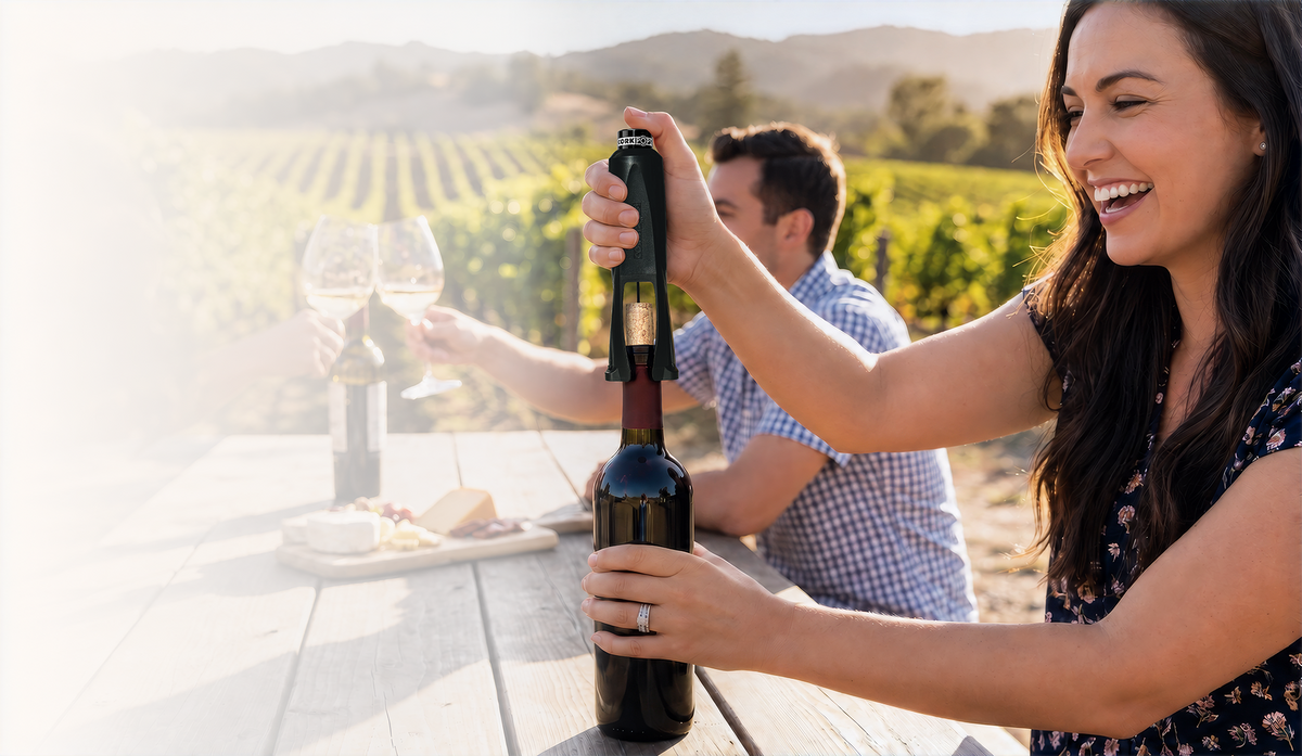 The effortless way to open wine.