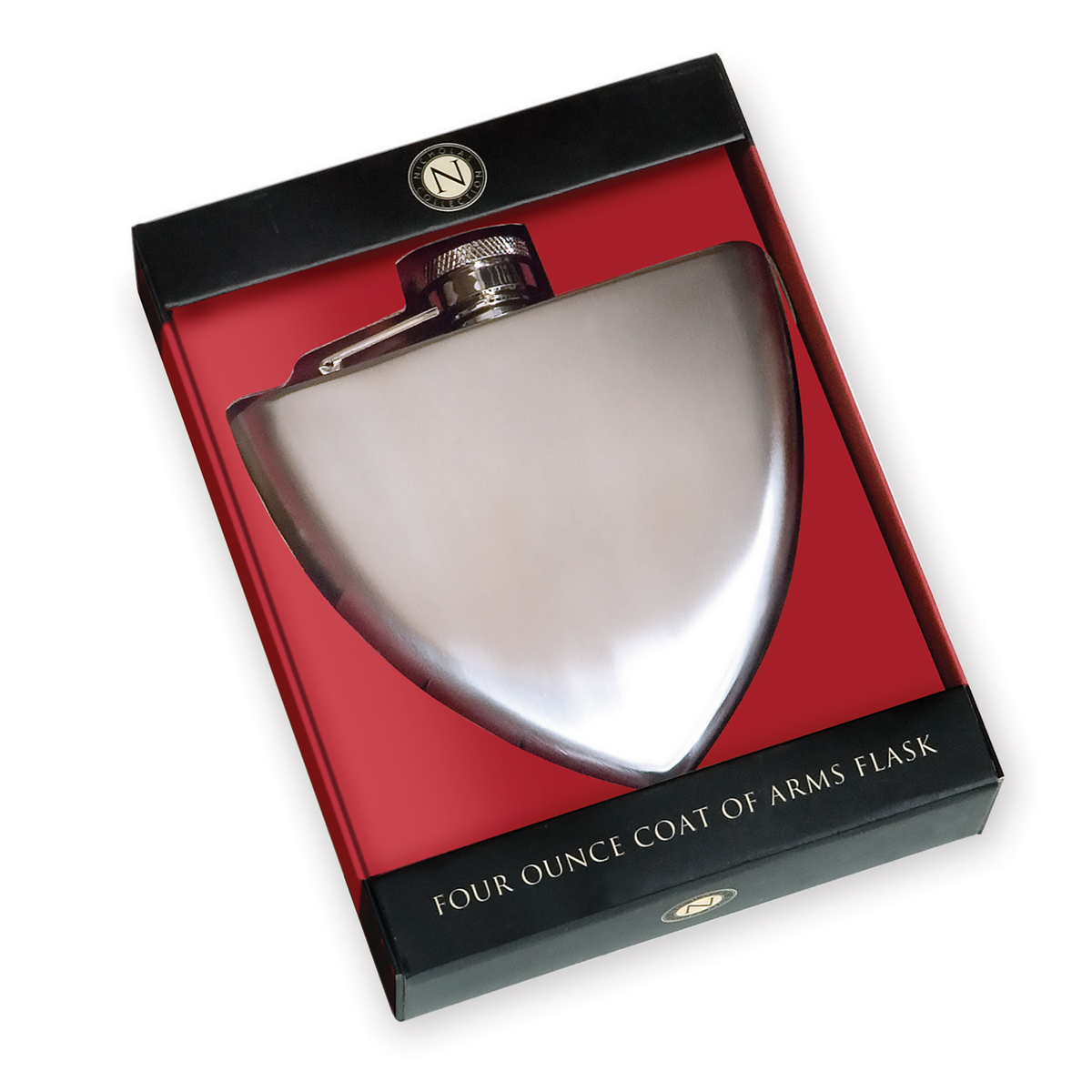 Coat of Arms Flask, empty