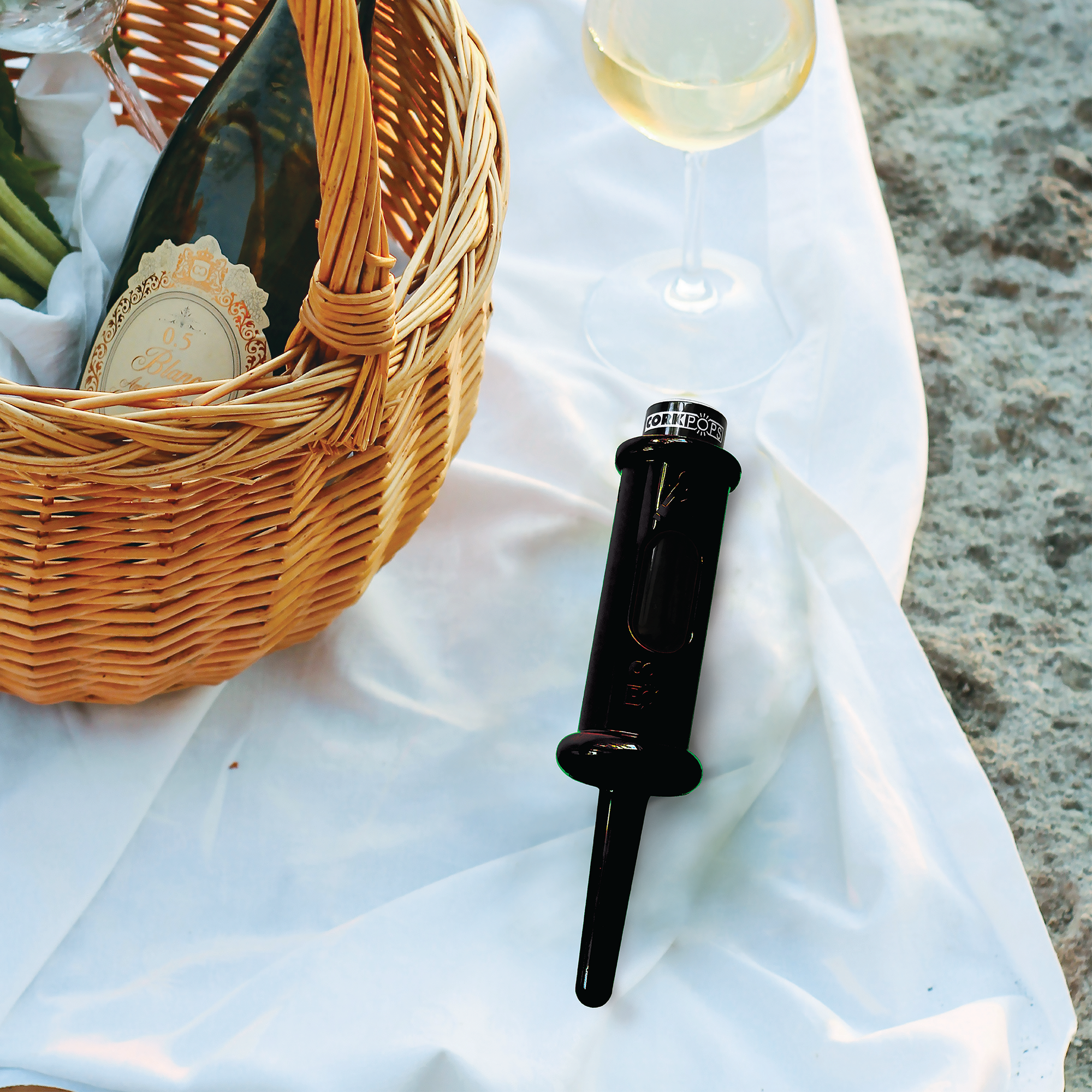 The Original Cork Pops wine opener–Black