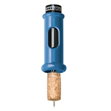 Ocean blue Cork Pops Original opener with a cork on the needle