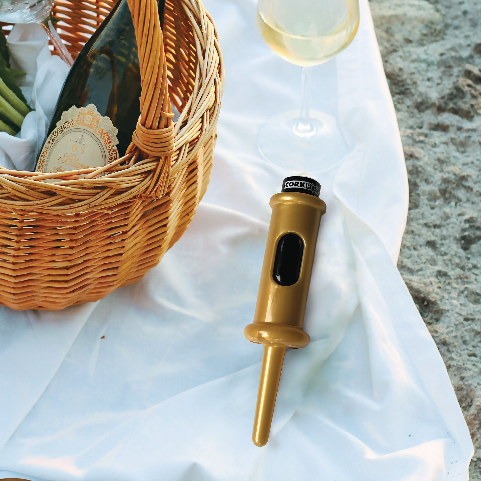 The Original Cork Pops wine opener–Gold