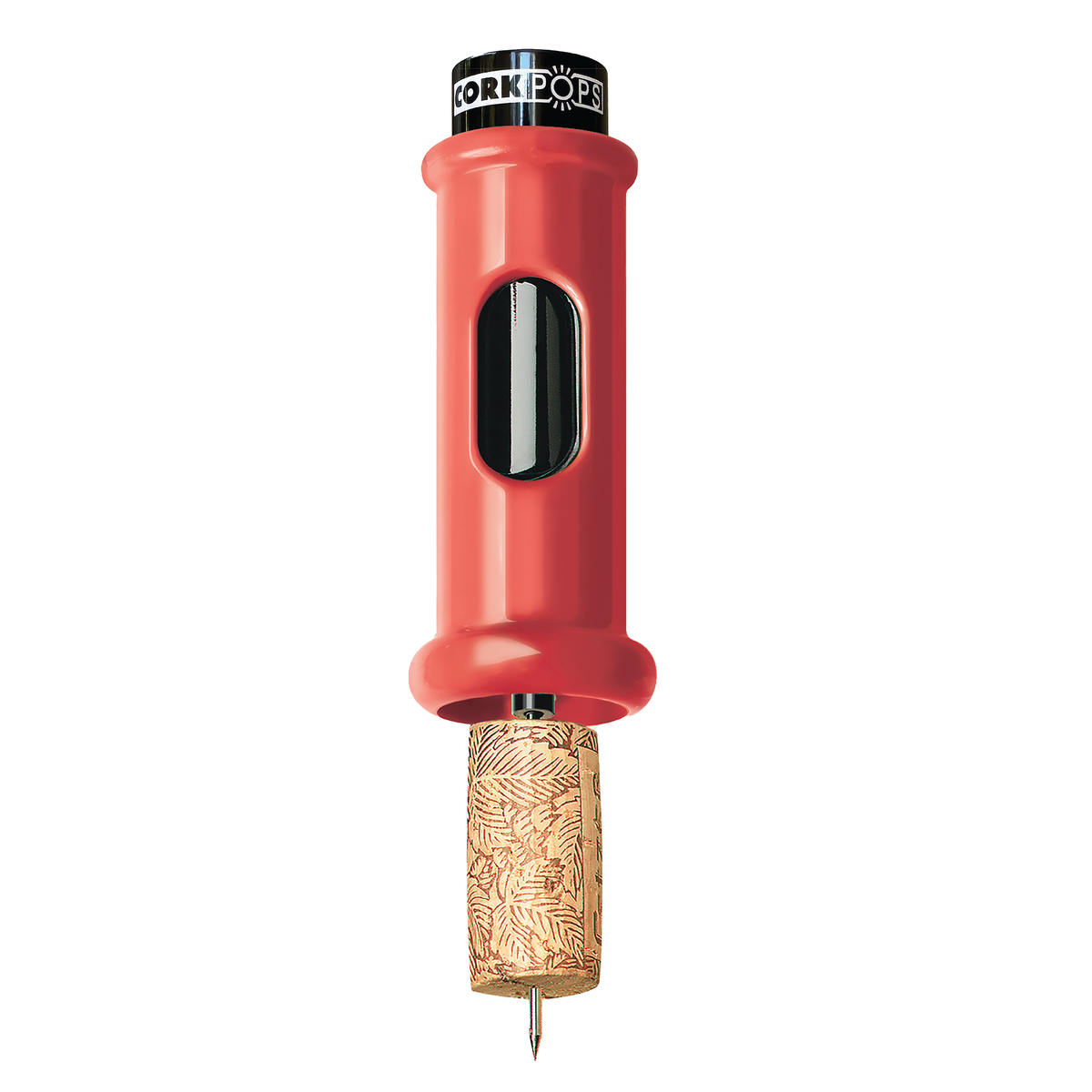 Red Cork Pops Original opener with a cork on the needle