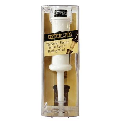 The Original Cork Pops wine opener-White