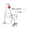 Cocktail Napkin-Dear Santa I Tried
