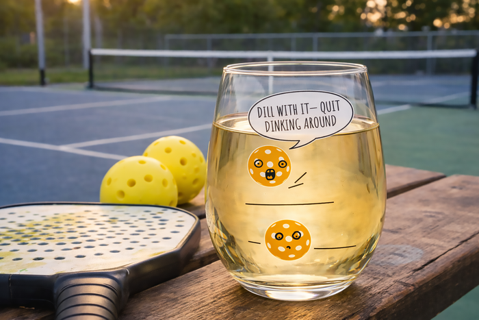 Pickleball "Dill With It" Glasses