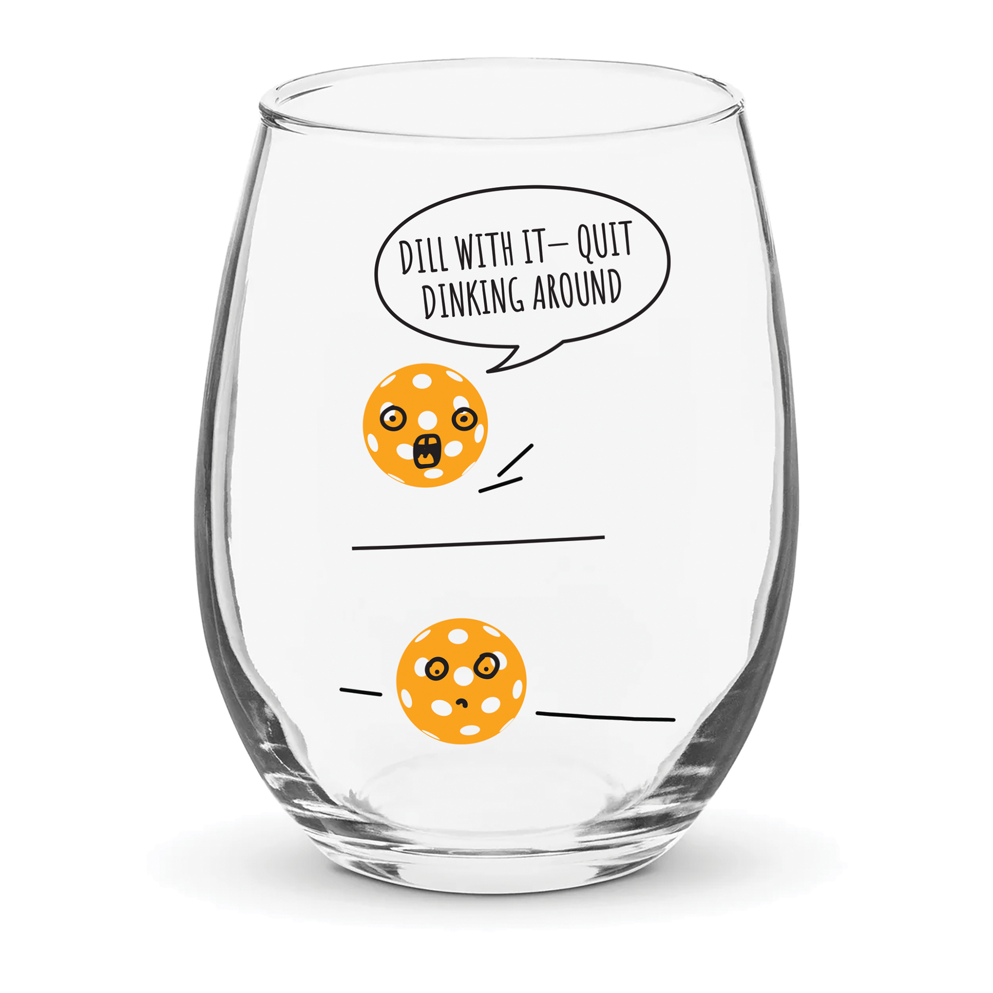 Pickleball "Dill With It" Glasses