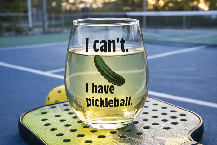 Pickleball "I Can't. I Have Pickleball" Glasses