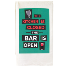 Cotton bar towel printed with a scoreboard-style pickleball design
