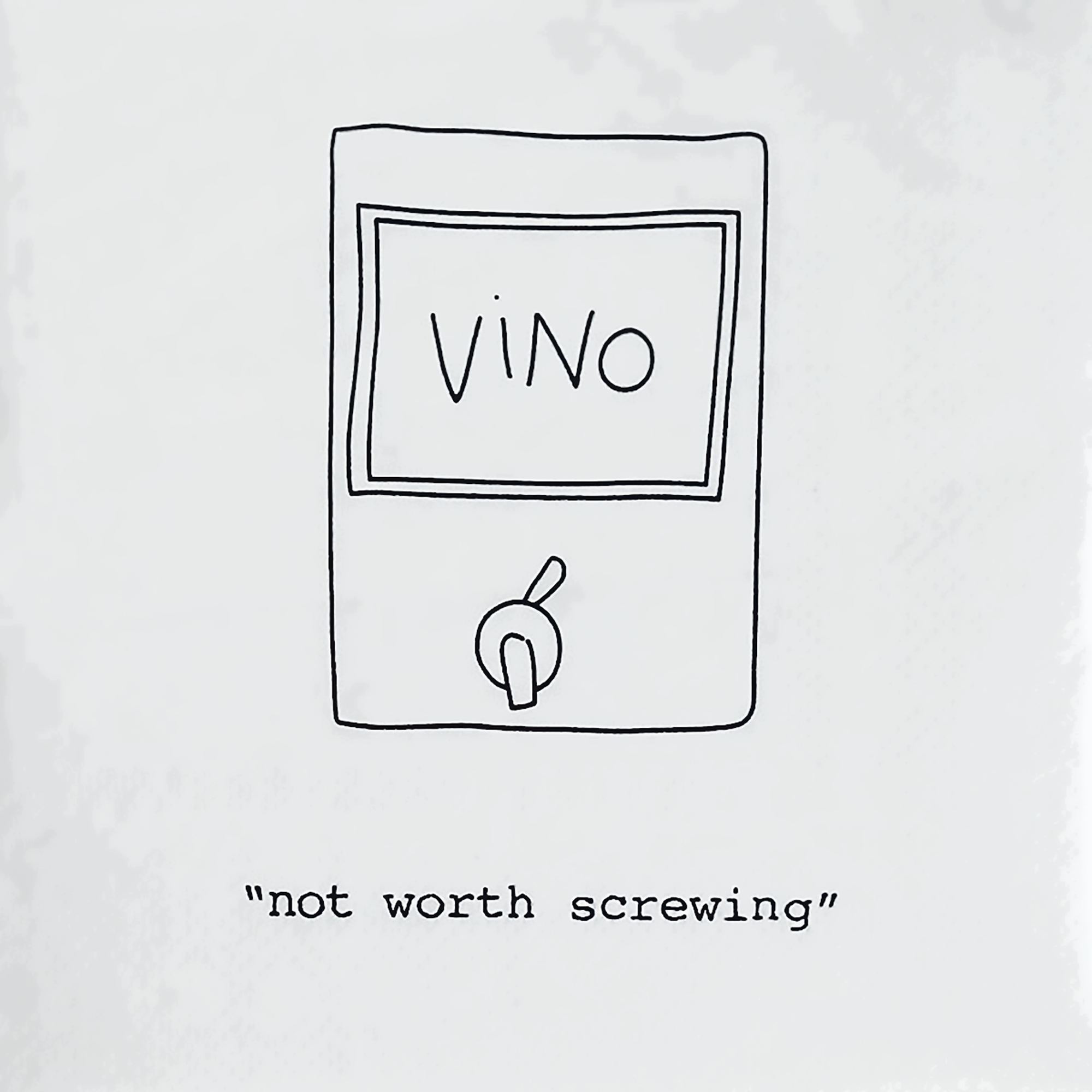 Cocktail Napkin-Not Worth Screwing