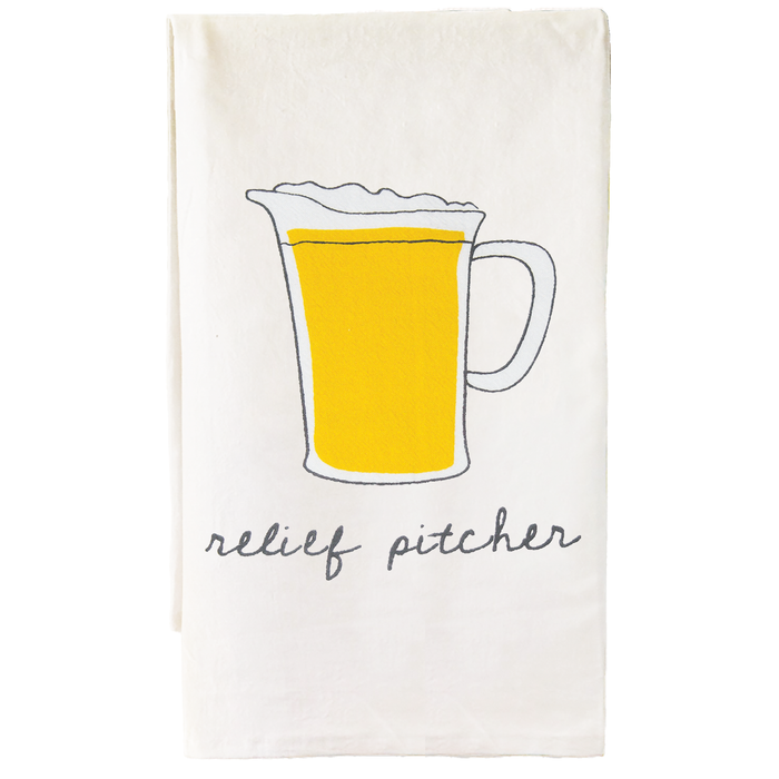 "Relief Pitcher" Beer Bar Towel