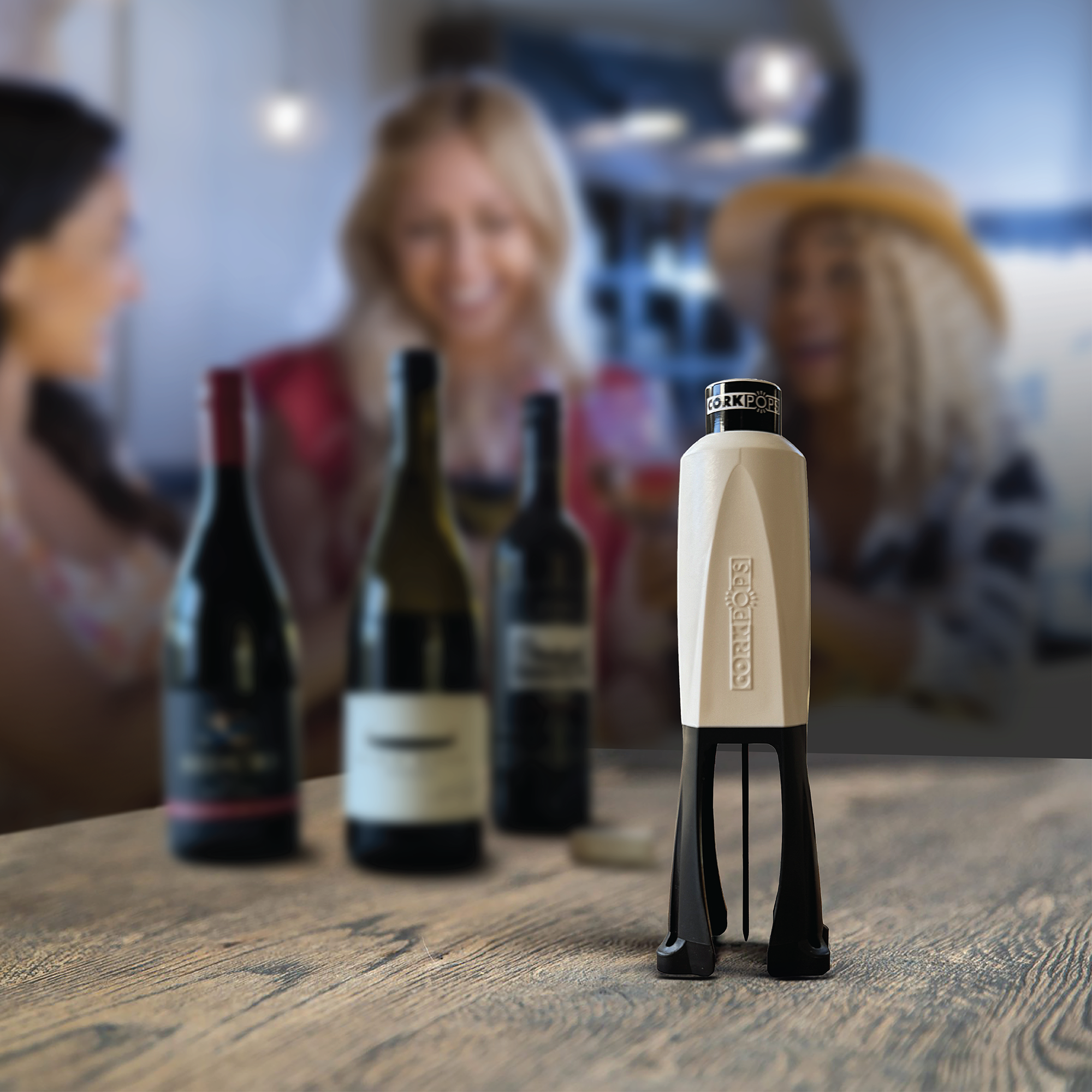 Cork Pops Legacy wine opener–Tux