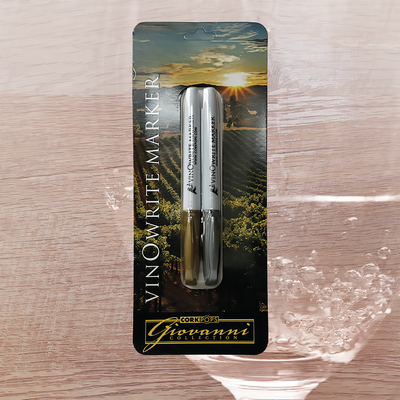 vinOwriter,  wine glass marker,  gold and silver