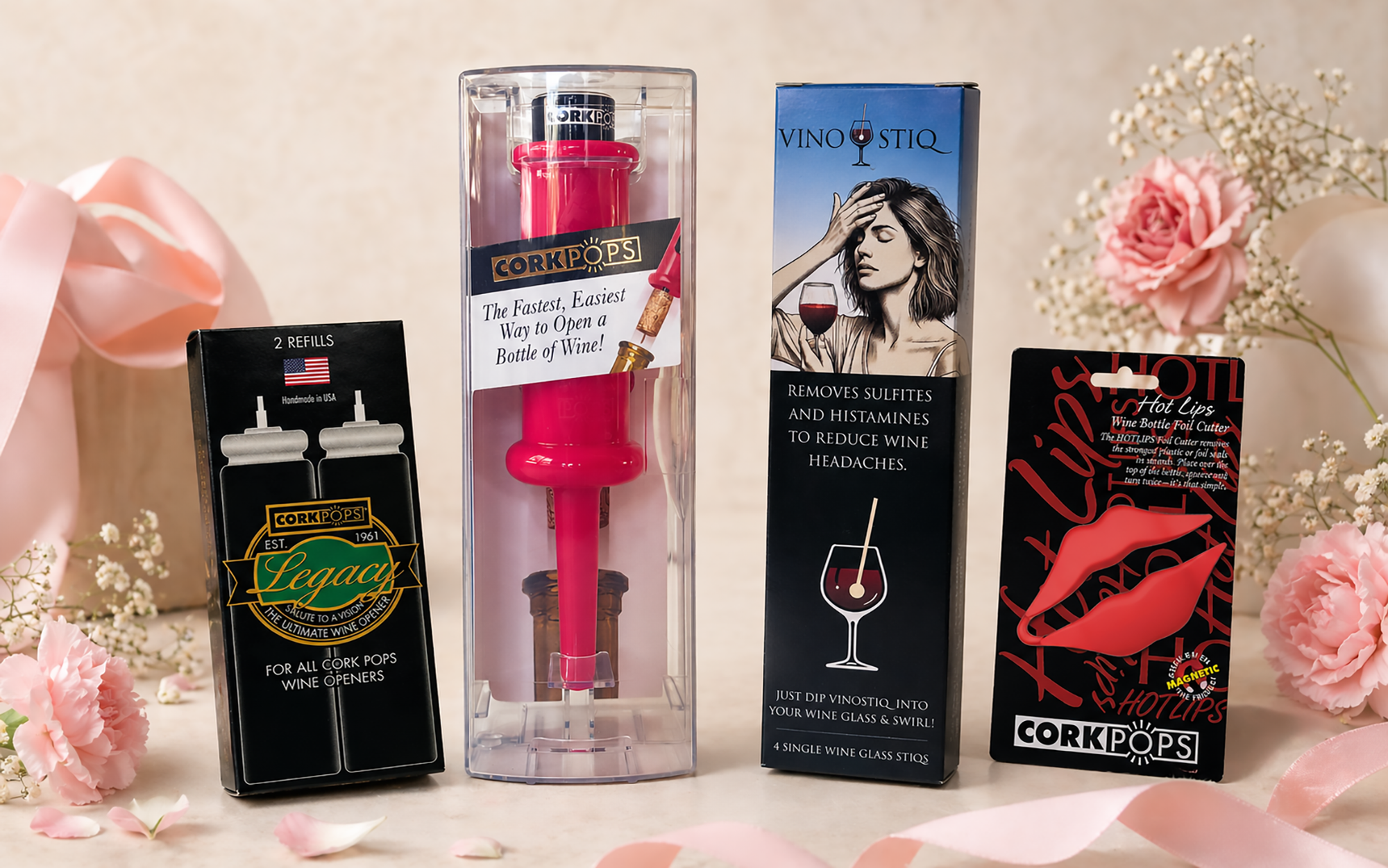 Mother's Day Wine Set - Hot Lips