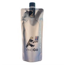 VinoGo flexible wine pouch standing upright