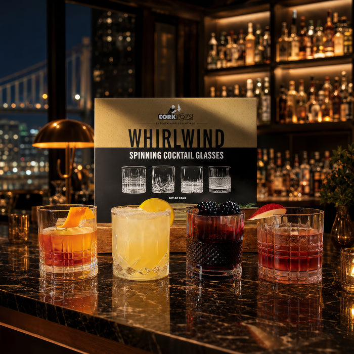 Whirlwind Spinning Cocktail Glasses