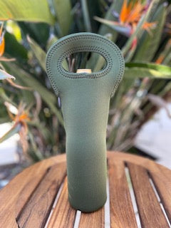 Wine tote, single bottle, neoprene