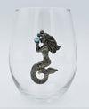 Fruits of the Sea Mermaid Stemless Wine Glass