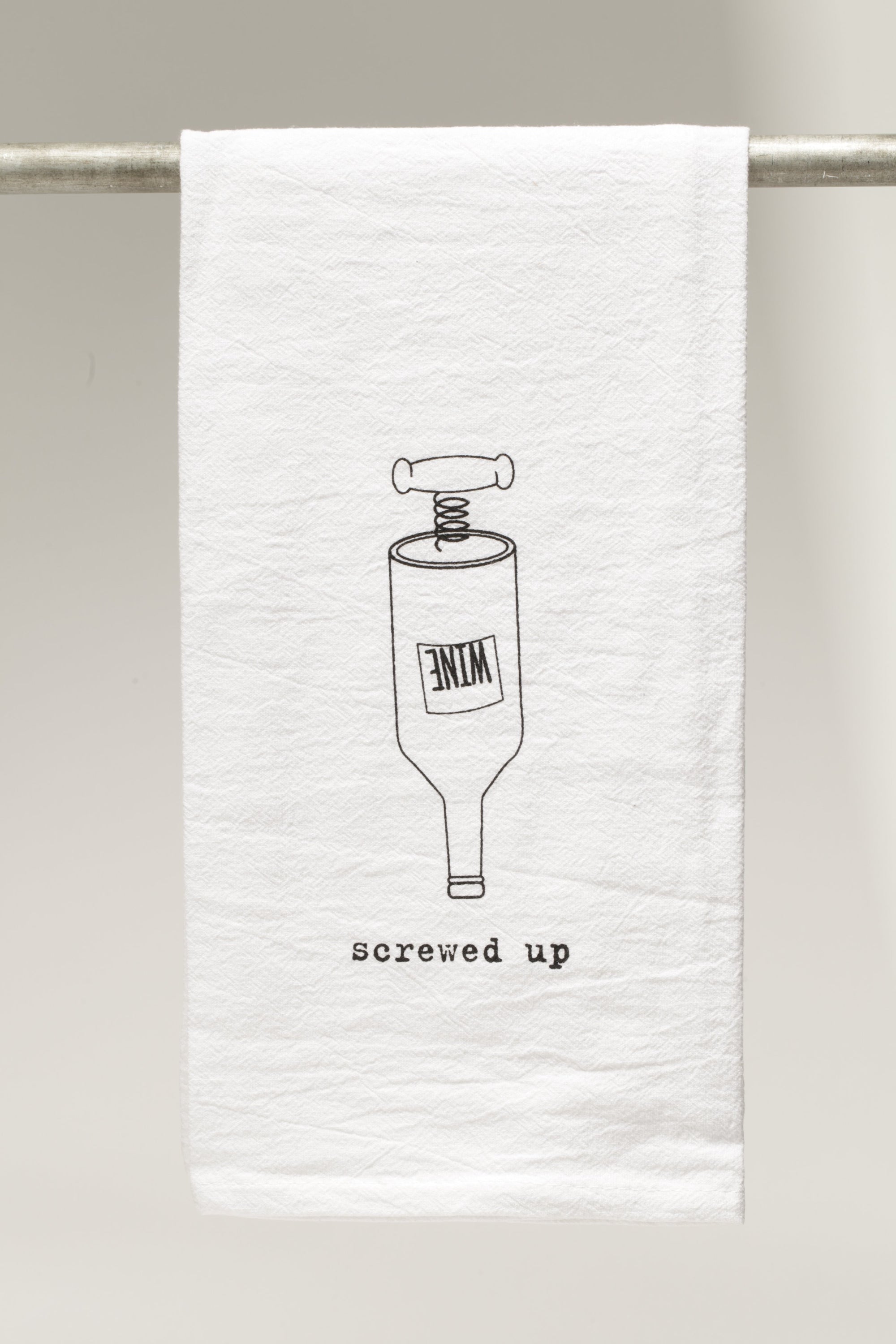 "Screwed Up"  Bar Towel