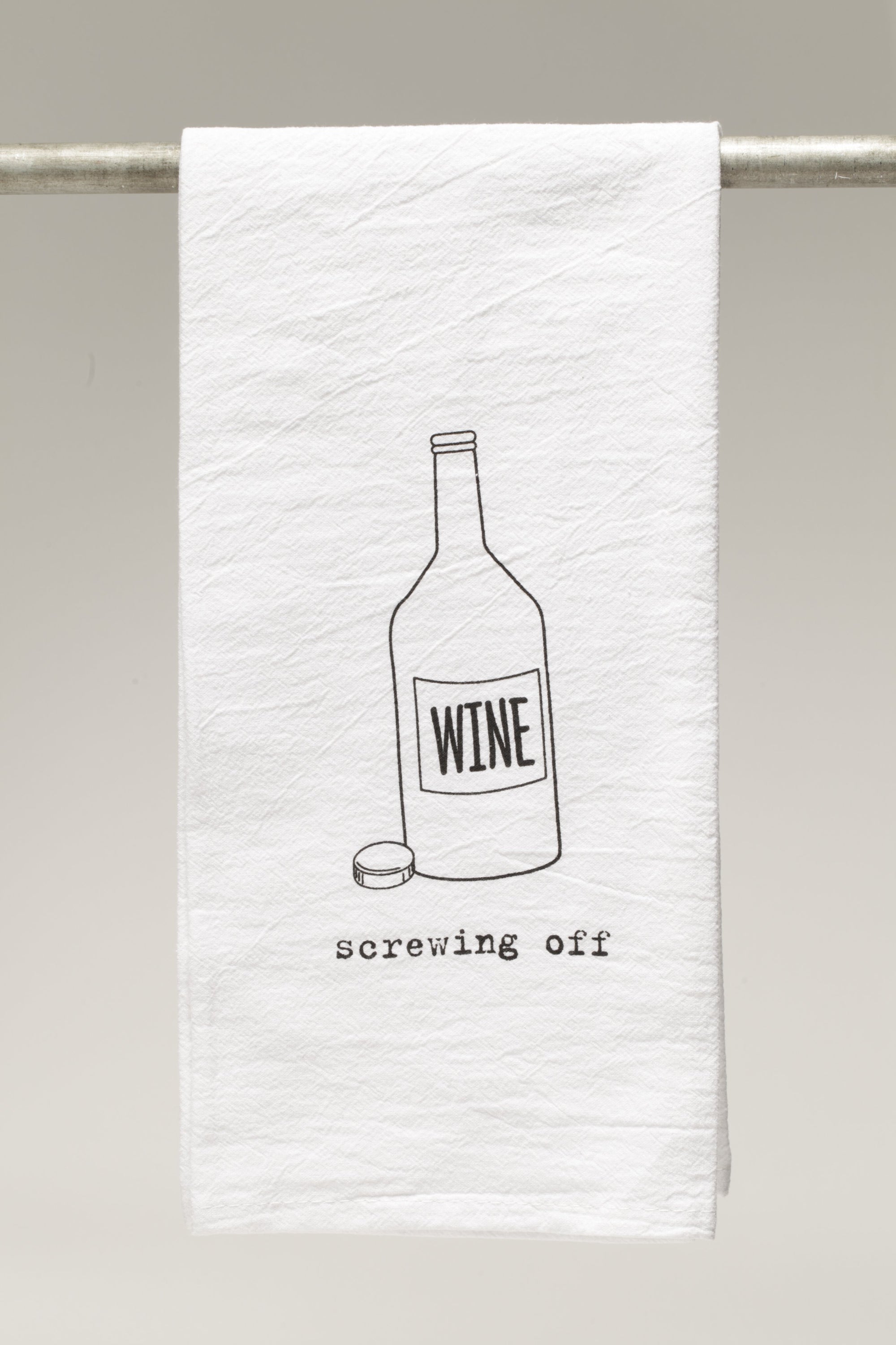 "Screwing Off"  Bar Towel
