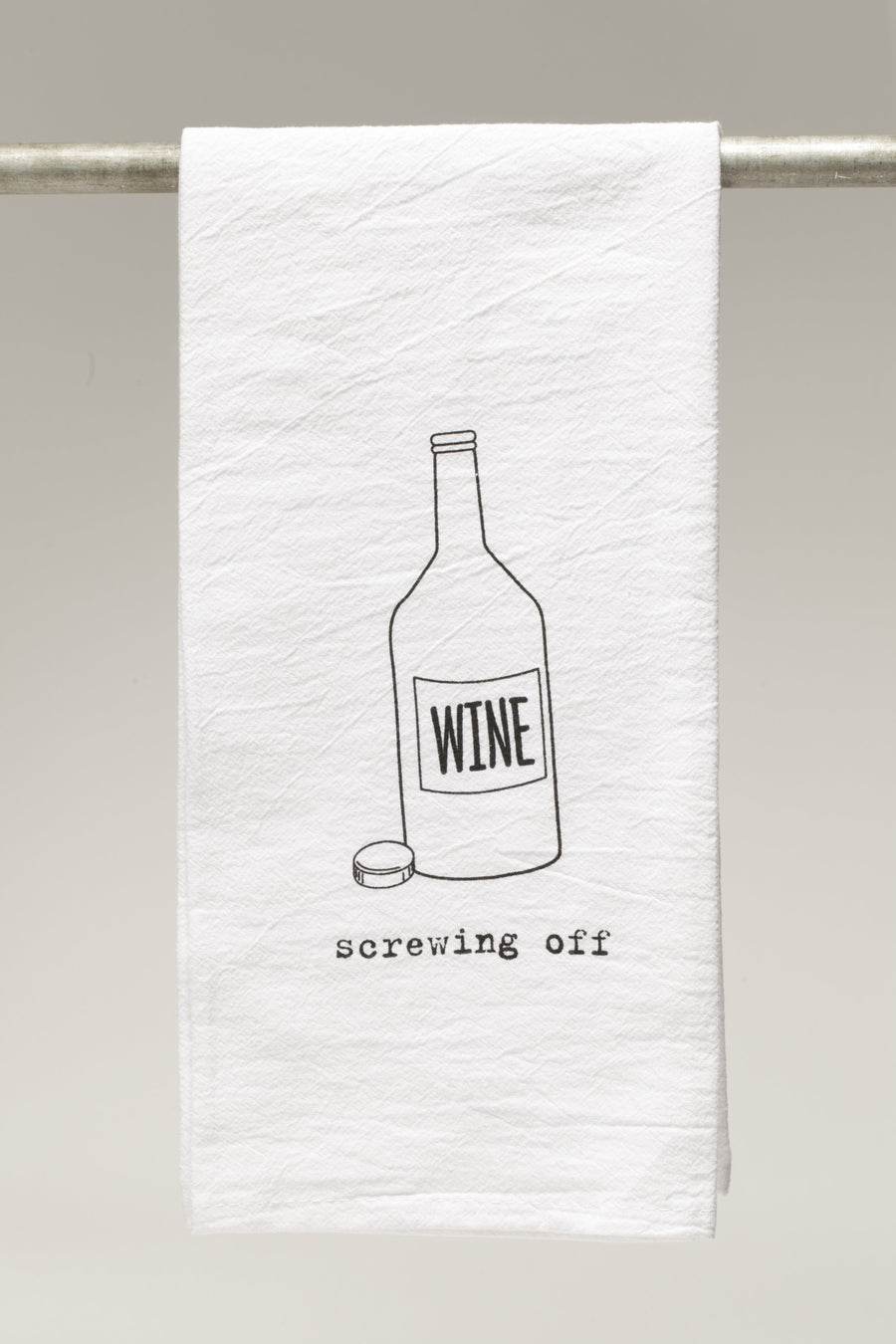 "Screwing Off"  Bar Towel