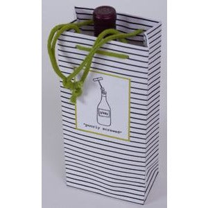 Poorly Screwed" Gift Bag, standing empty