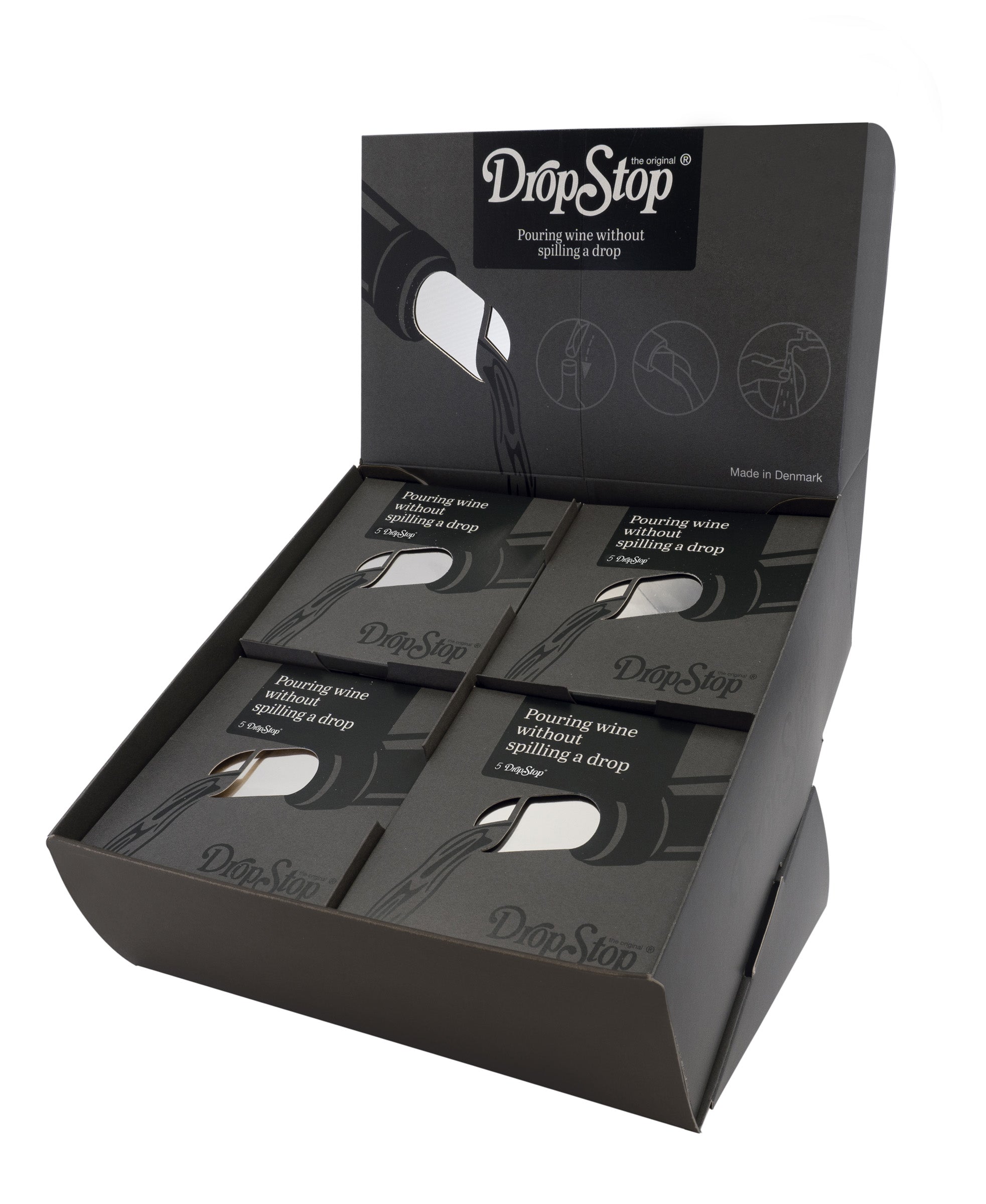 Drop Stop 5 piece silver disc, boxed - Cork Pops Shop
