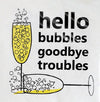 Cocktail Napkin-Hello Bubbles