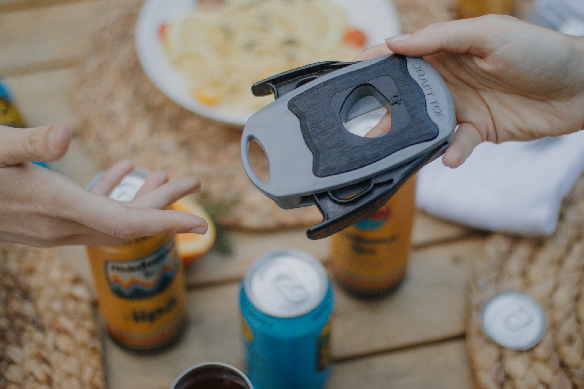 Draft Top LIFT - Ghost Version - Beer Can Opener - Soda Can Opener -  Topless Can Opener - Can Cutter Top Remover - Handheld Safety Manual Can  Opener